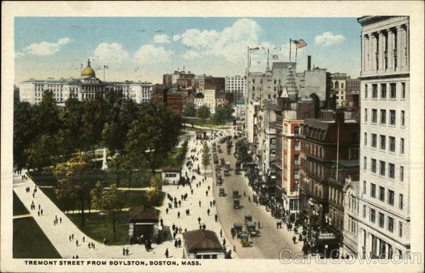 Tremont Street from Boylston Boston Massachusetts