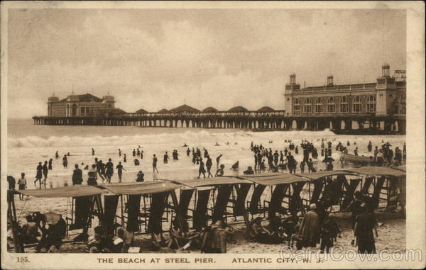 The Beach at Steel Pier Atlantic City New Jersey