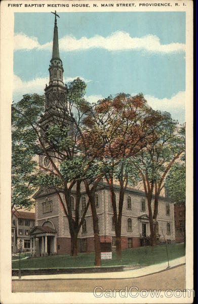 First Baptist Meeting House at Providence, R.I Rhode Island