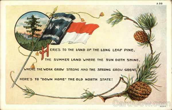 Land of the Long Leaf Pine North Carolina State Flowers & Seals