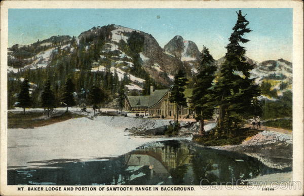 Mt. Baker Lodge and portion of Sawtooth Range in background Bellingham Washington