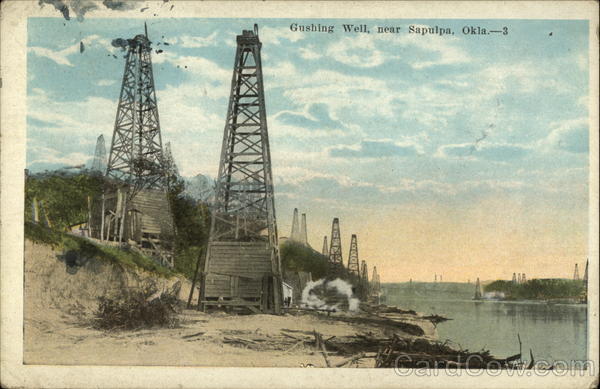 Gushing Well Sapulpa Oklahoma