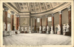 West Side, Statuary Hall, U.S. Capitol, Washington, D.C District Of Columbia Washington DC Postcard Postcard