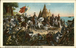 De Soto's Discovery of the Mississippi River, May 1541 Postcard