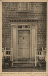 Old Daggett Doorway, Now F.D. Wheeler's Edgartown, MA Postcard Postcard