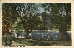 Parish Play Grounds Sayre, PA Postcard Postcard