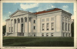 Public Library Holyoke, MA Postcard Postcard