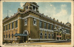 The Auditorium St. Joseph, MO Postcard Postcard