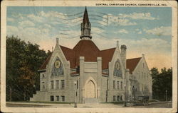 Central Christian Church Connersville, IN Postcard Postcard