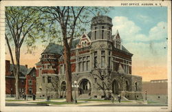 Post Office Auburn, NY Postcard Postcard