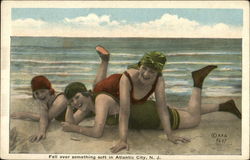 Fell Over Something Soft In Atlantic City Postcard