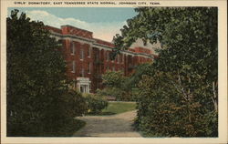 Girls' Dormitory, East Tennessee State Normal Johnson CIty, TN Postcard Postcard