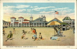 The Casino from Beach Postcard