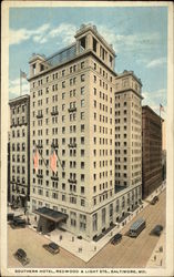 Southern Hotel, Redwood & Light Sts Postcard