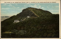 The Summit of Mt. Mansfield Vermont Postcard Postcard