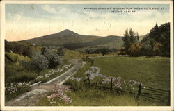 Approaching Mt. Killington, Height 4241 Ft Rutland, VT Postcard Postcard