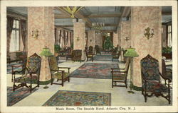 Music Room, The Seaside Hotel Postcard