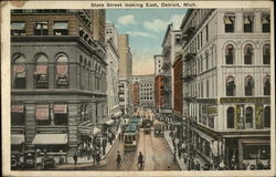 State Street Looking East Postcard