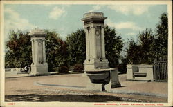 Johnson Memorial, Fenway Entrance Postcard