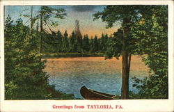 View of Lake Postcard