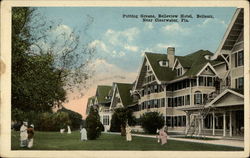 Putting Greens, Belleview Hotel, Belleair Postcard