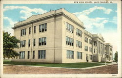 New High School Lake Charles, LA Postcard Postcard
