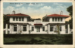 Winter Home of Wm. J. Byron Postcard