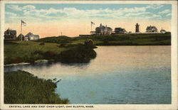 Crystal Lake and East Chop Light Postcard