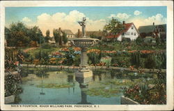 Nock's Fountain at Roger Williams Park Postcard