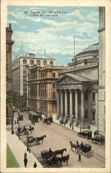 St. James Street in Montreal Postcard