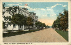 Grand View Hotel, Looking West Eustis, FL Postcard Postcard