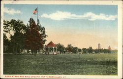 Band Stand and Ball Ground Postcard