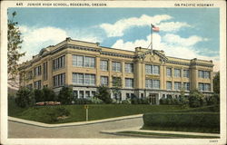 Junior High School of Roseburg Oregon Postcard Postcard