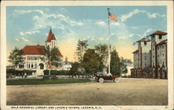 Gale Memorial Library and Laconia Tavern New Hampshire Postcard Postcard