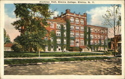 Alumnae Hall, Elmira College New York Postcard Postcard