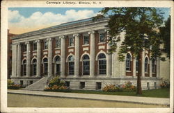 Carnegie Library Elmira, NY Postcard Postcard