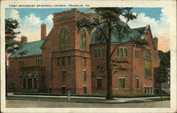 First Methodist Episcopal Church Franklin, PA Postcard Postcard