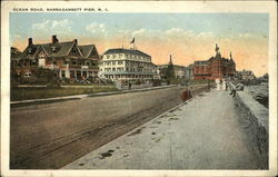 Ocean Road, Narragansett Pier Postcard