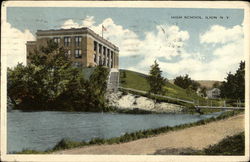 High School Ilion, NY Postcard Postcard