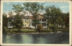 Kosciusko Lodge Winona Lake, IN Postcard Postcard