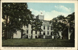 Old Capitol Building, Erected 1803, now Georgia Military College Milledgeville, GA Postcard Postcard