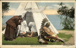 Death of Minnehaha Native Americana Postcard Postcard