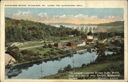 Nicholson Bridge Pennsylvania Postcard Postcard