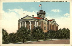 Bay County Court House Panama City, FL Postcard Postcard