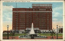 Jefferson Hotel and Plaza Dallas, TX Postcard Postcard