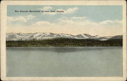 The Cascade Mountains as seen from Seattle Postcard