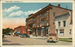 Main Street Belmont, NY Postcard Postcard
