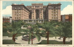 U. S. Grant Hotel Postcard
