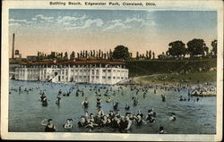 Bathing Beach, Edgewater Park Postcard