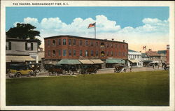 The Square, Narragansett Pier Postcard